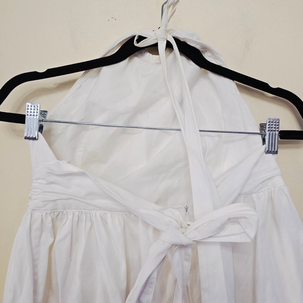 Jill Stuart White Halter Mini Dress High Neck Women's Size 8 - Picture 6 of 8